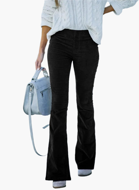 Women's Flare Pants High Waist Trendy Everyday Fashion