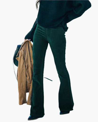 Women's Flare Pants High Waist Trendy Everyday Fashion