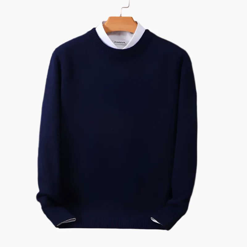 Men's Classic Crewneck Pullover Sweater – Elegant Everyday Style
