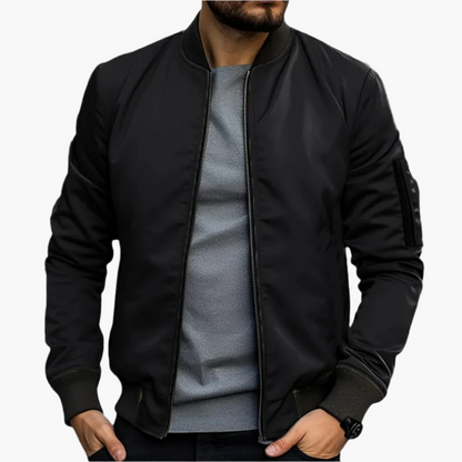 Men's Bomber Style Lightweight Transitional Jacket – Modern Casual Versatility