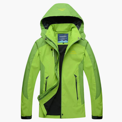 Women's Outdoor Waterproof Breathable Hiking Jacket with Hood
