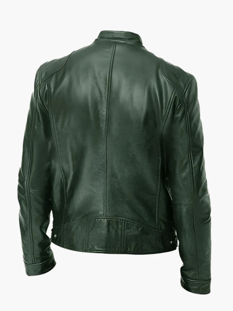 Men's Classic Moto Biker Jacket for Versatile Casual and Urban Style