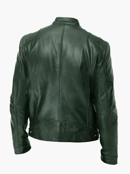 Men's Classic Moto Biker Jacket for Versatile Casual and Urban Style