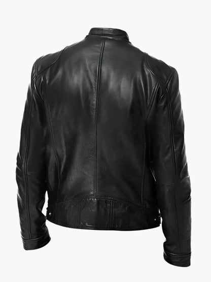 Men's Classic Moto Biker Jacket for Versatile Casual and Urban Style