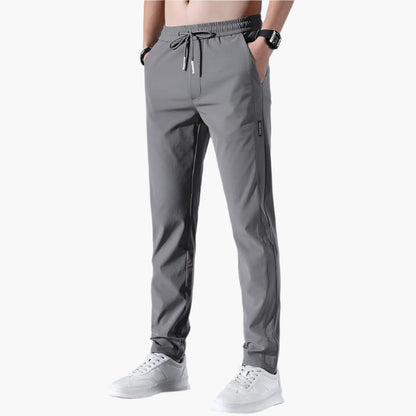 Men's Jogger Trousers Slim Tapered Fit Athleisure Pants