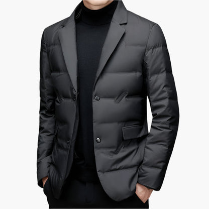 Men's Modern Padded Blazer Jacket for Formal or Casual Wear