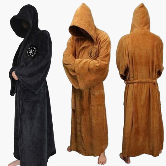 Men's Hooded Bathrobe Jedi & Sith Style Long Cosplay Loungewear