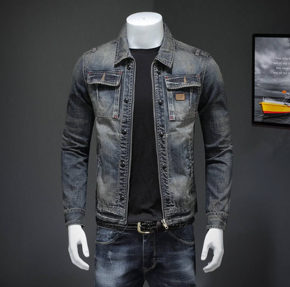 Men's Classic Denim Jacket Modern Fit Everyday Style