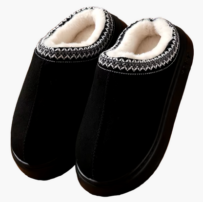 Men's Cozy Indoor Outdoor Slip-On House Slippers – Warm Plush Lined, Anti-Slip, All-Season Comfort