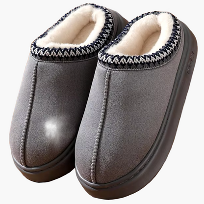 Men's Cozy Indoor Outdoor Slip-On House Slippers – Warm Plush Lined, Anti-Slip, All-Season Comfort