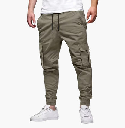 Men's Modern Slim Fit Stretch Cargo Jogger Pants for Casual and Outdoor Wear