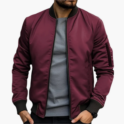Men's Bomber Style Lightweight Transitional Jacket – Modern Casual Versatility