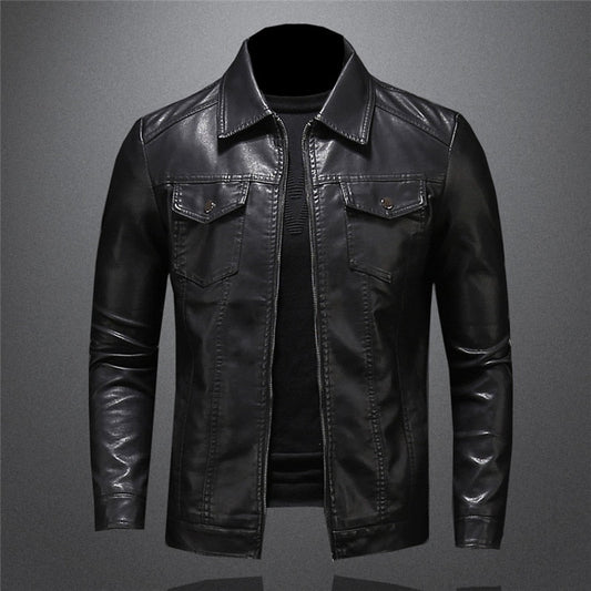 Men's Classic Moto Style Jacket for Casual and Formal Wear