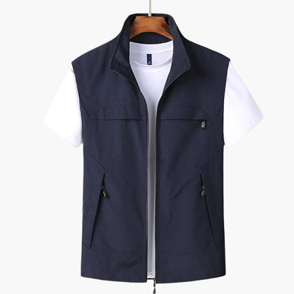 Men's Modern Versatile Casual Vest for Layering and Outdoor Style