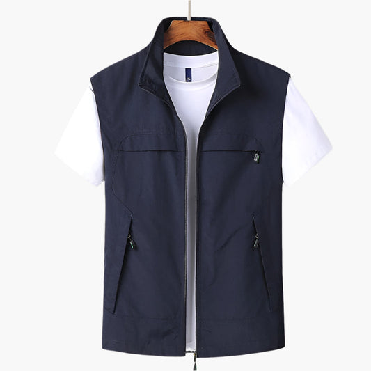 Men's Modern Versatile Casual Vest for Layering and Outdoor Style