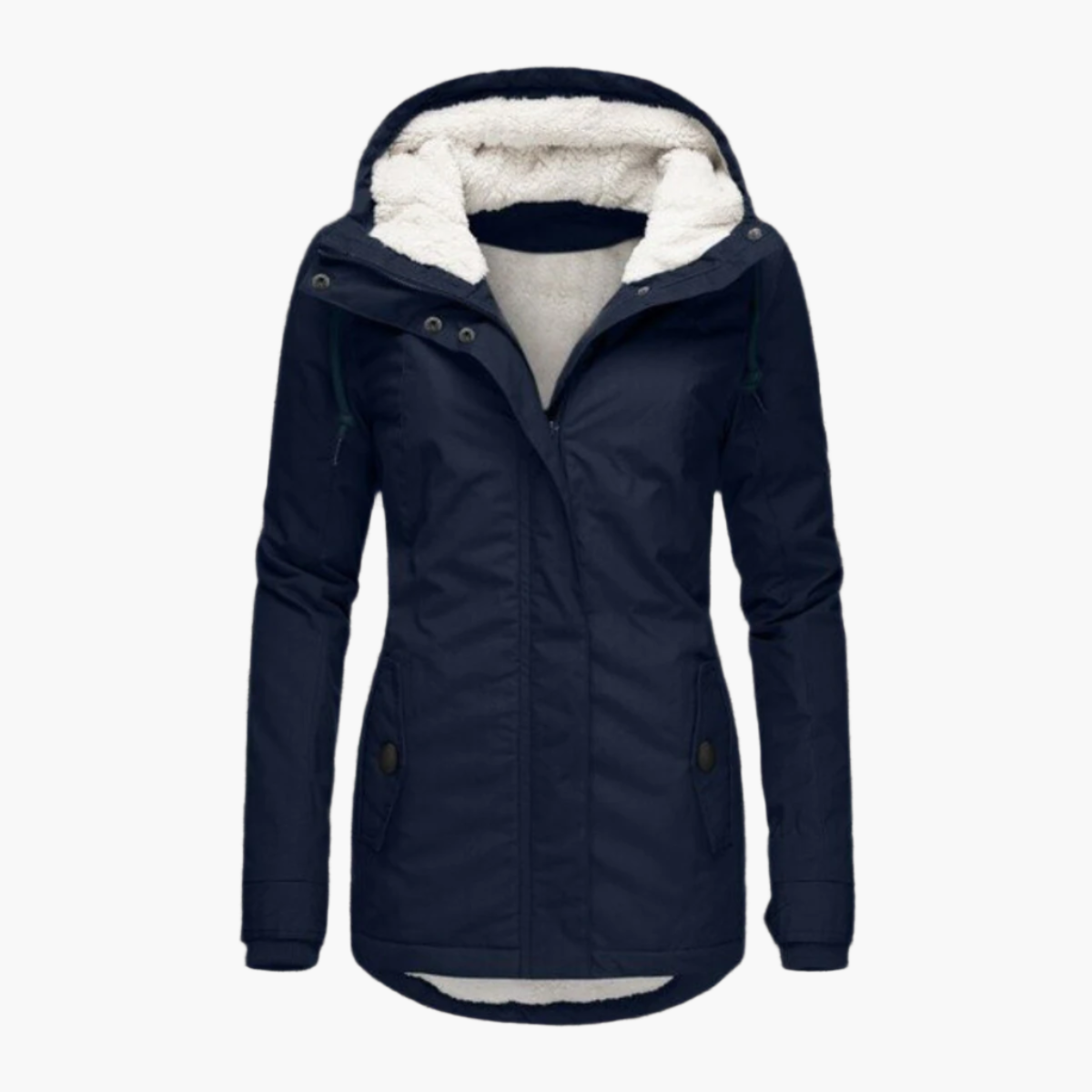 Women's Winter Hooded Sherpa Parka – Stylish Warmth for Cold Weather