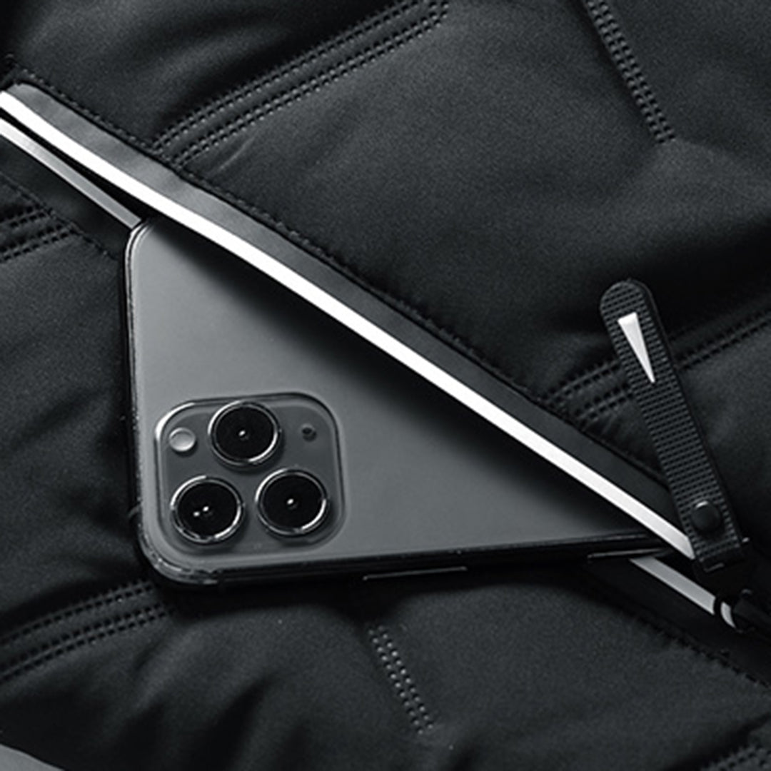 Men's Casual Quilted Stand Collar Winter Jacket – Stylish Warm Everyday Outerwear