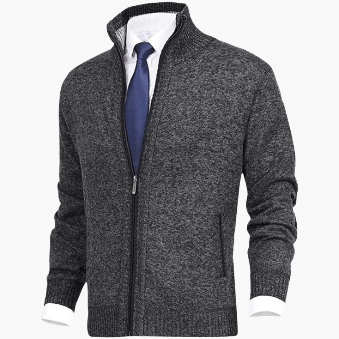 Men's Casual Zip-Up Cardigan Jacket – Modern Everyday Style