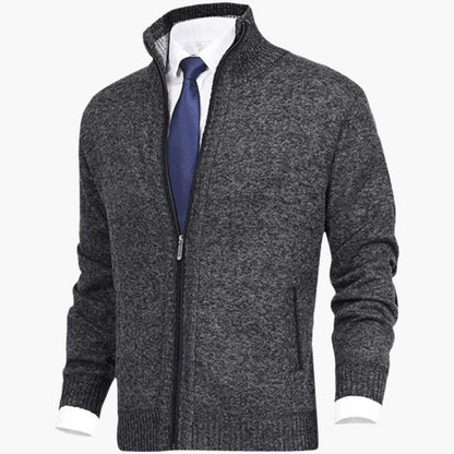 Men's Casual Zip-Up Cardigan Jacket – Modern Everyday Style