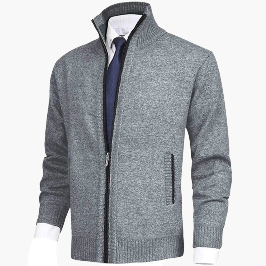 Men's Casual Zip-Up Cardigan Jacket – Modern Everyday Style