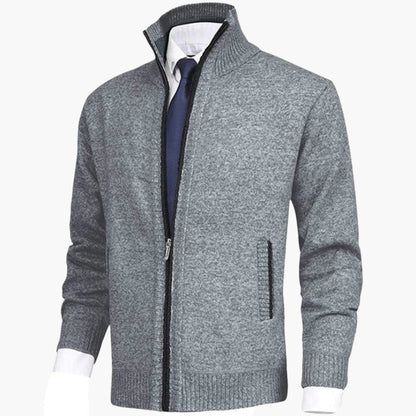 Men's Casual Zip-Up Cardigan Jacket – Modern Everyday Style