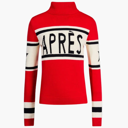 Women's Après Ski Turtleneck Sweater – Retro Winter Style for Cozy Lodge Evenings