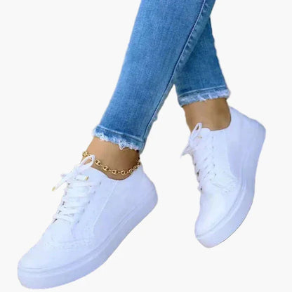 Women's Orthopedic Lace-Up Casual Sneakers for All-Day Comfort and Support
