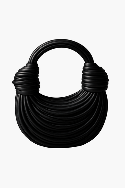 Women's Sculptural Handwoven Noodle-Style Fashion Handbag for Daily and Casual Wear