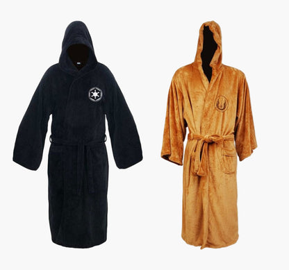 Men's Hooded Bathrobe Jedi & Sith Style Long Cosplay Loungewear