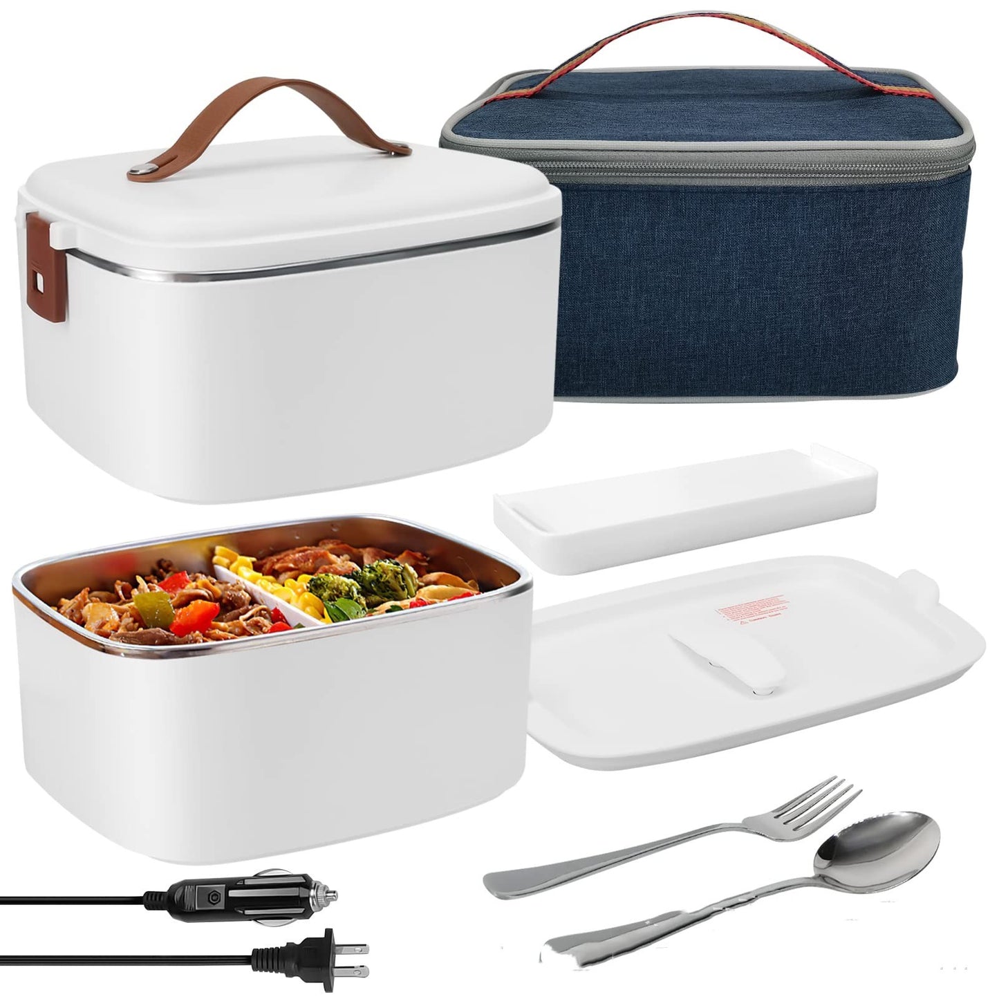 Mistral – RVS Verwarmde Lunchbox voor in de Auto