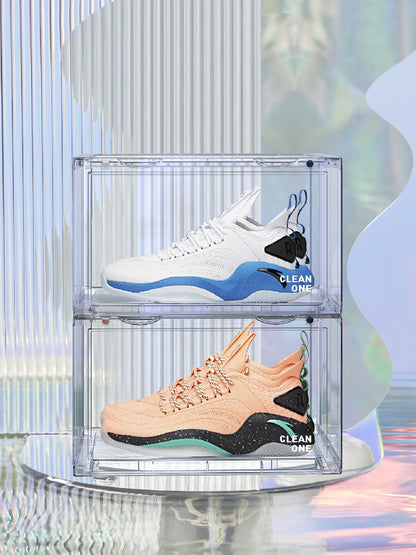 Odette – Transparante Basketbalschoenopslagdoos met Zijopening