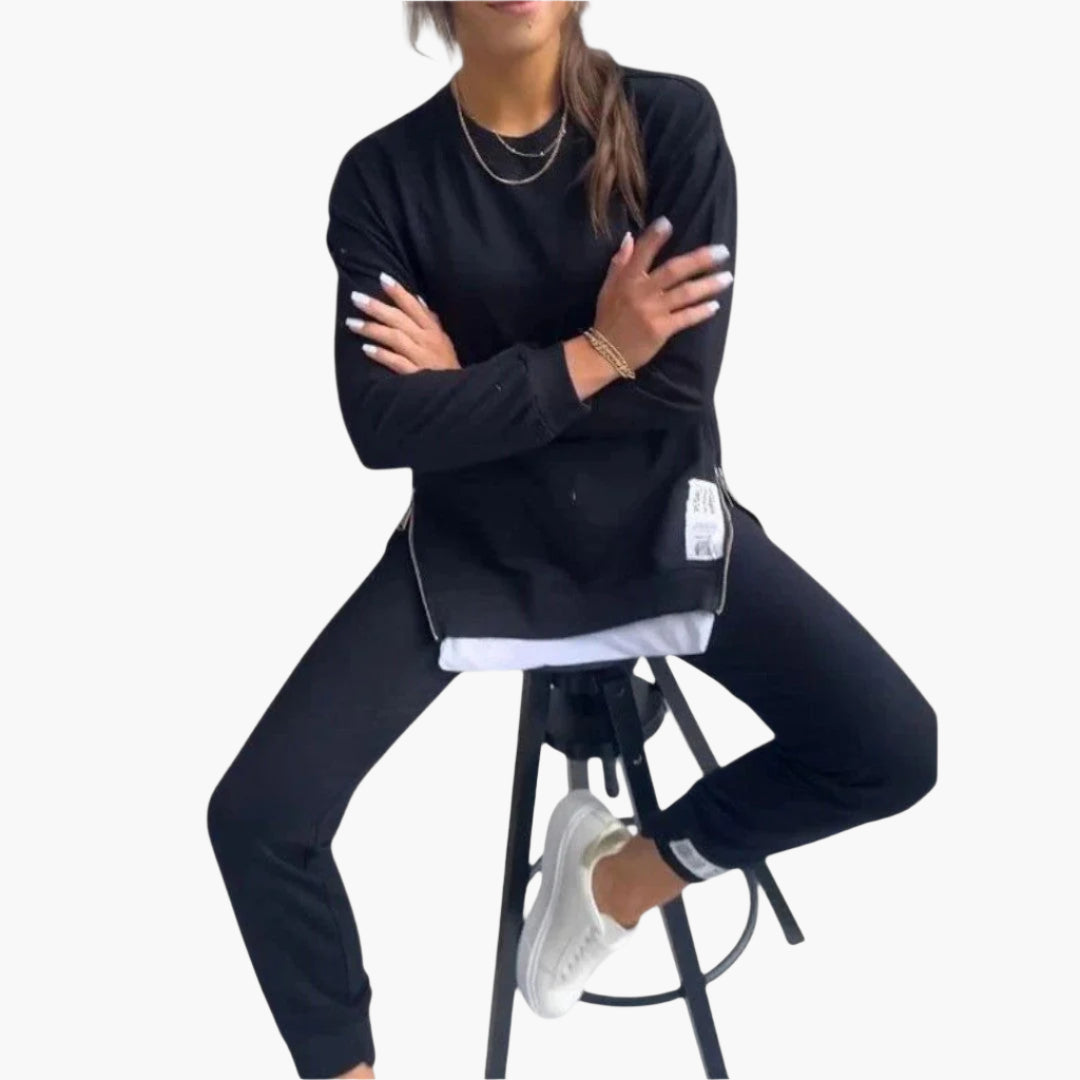 Women's Relaxed Fit Loungewear Set – Casual Everyday 2-Piece Outfit