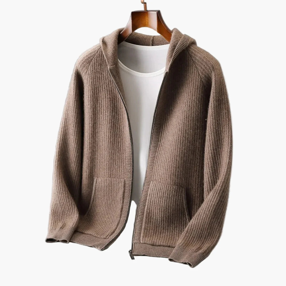 Men's Classic Zip-Up Hoodie – Relaxed Fit Everyday Urban Style