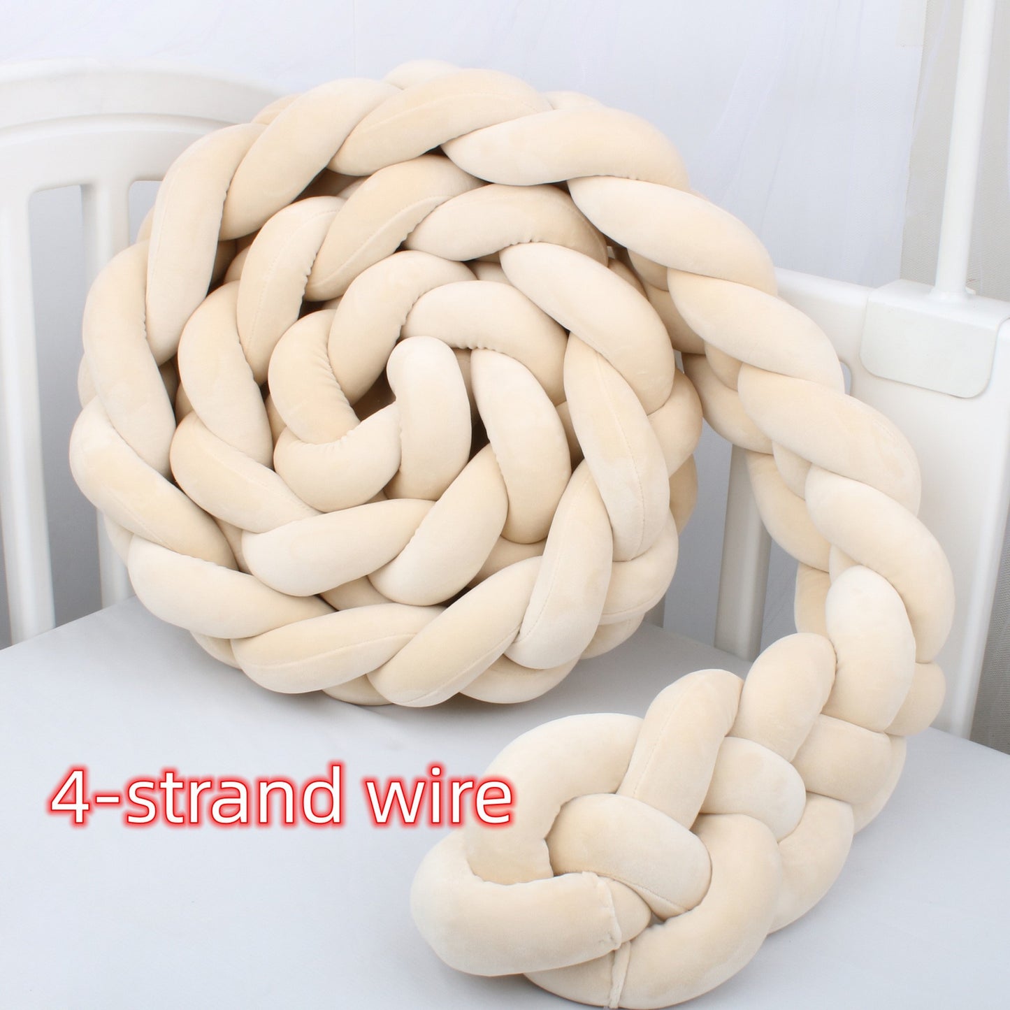 Aurora – Gebreide Crib Bumpers Kussen voor Babybed
