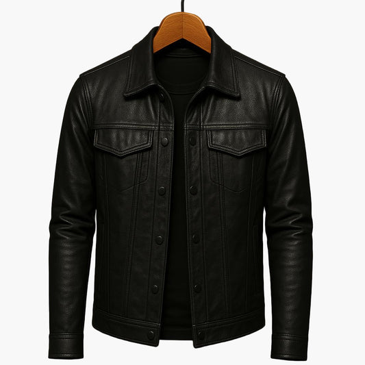 Men's Classic Moto-Inspired Street Style Jacket – Modern Fit, Versatile Everyday Outerwear