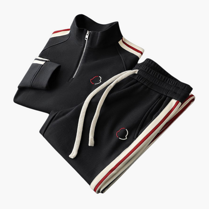 Men's Sporty Jogger Set with Half-Zip Top – Modern Casual Activewear