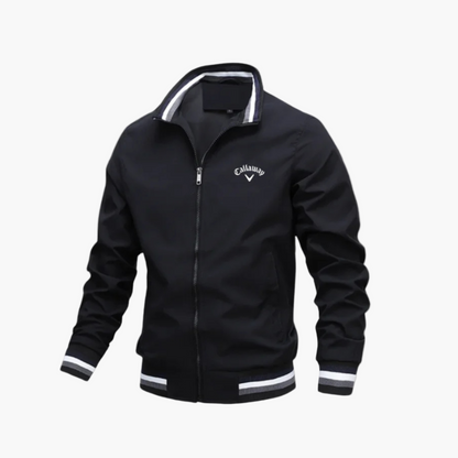 Men's Lightweight Golf Windbreaker Jacket – Athletic Water-Resistant Style for Golf & Outdoor