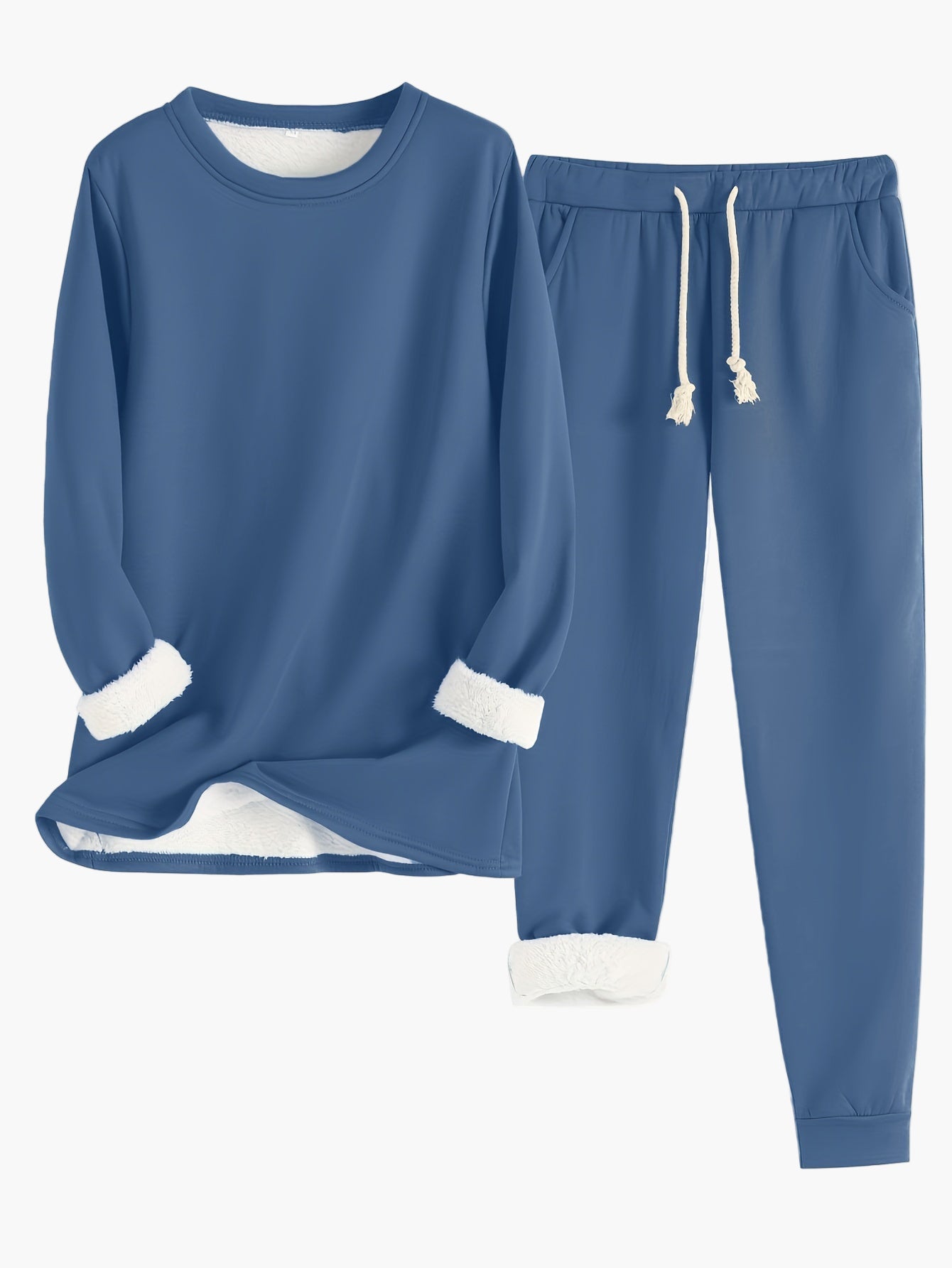 Women's Cozy Relaxed Lounge Set – Two Piece Outfit for Home & Leisure