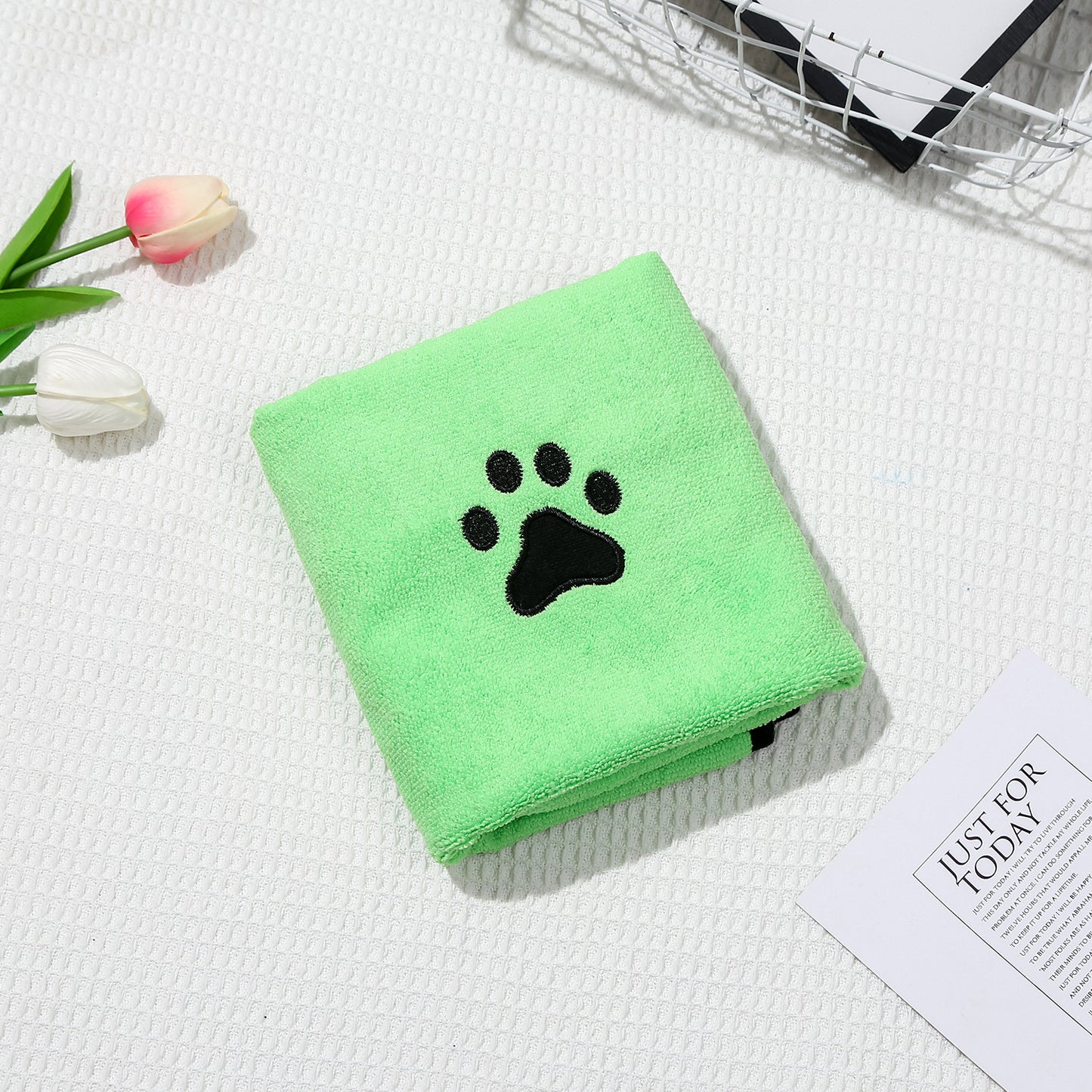 Serenity – Sneldrogende Badhanddoek van Zacht Absorberend Koraal Fleece voor Huisdieren
