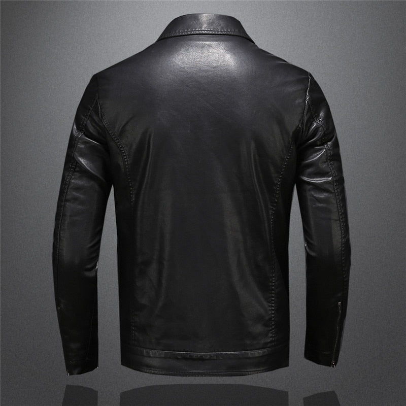 Men's Classic Moto Style Jacket for Casual and Formal Wear