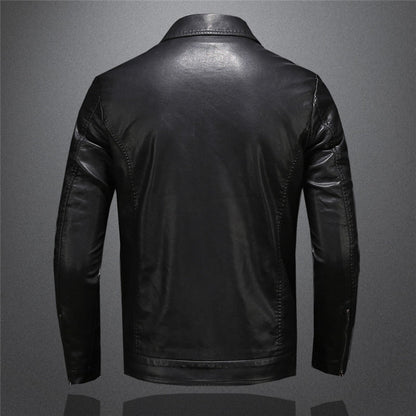 Men's Classic Moto Style Jacket for Casual and Formal Wear