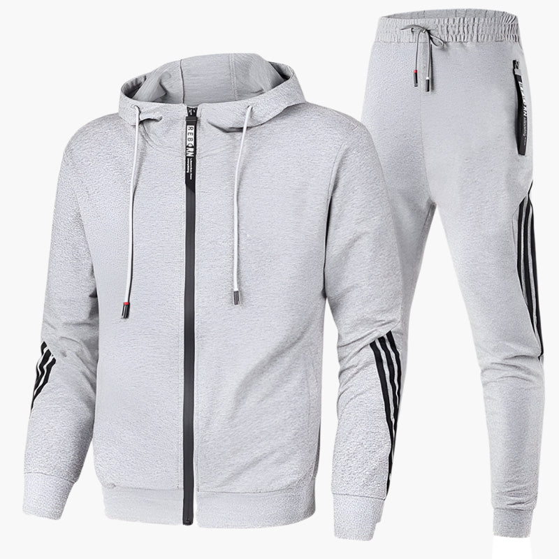 Men's Athletic Tracksuit Set – Sporty Hoodie and Jogger Pants for Training & Casual Wear
