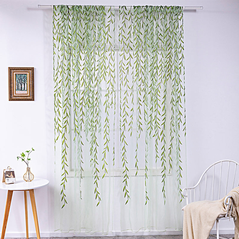 Iris – Inverted Willow Wicker Offset Printing Gordijnen voor de Woonkamer