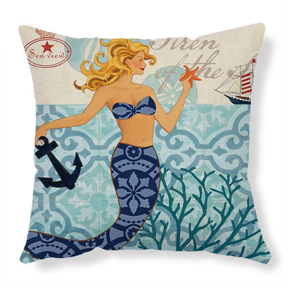 Elara – Kussenhoezen met Zeeschildpadprint voor Woondecoratie