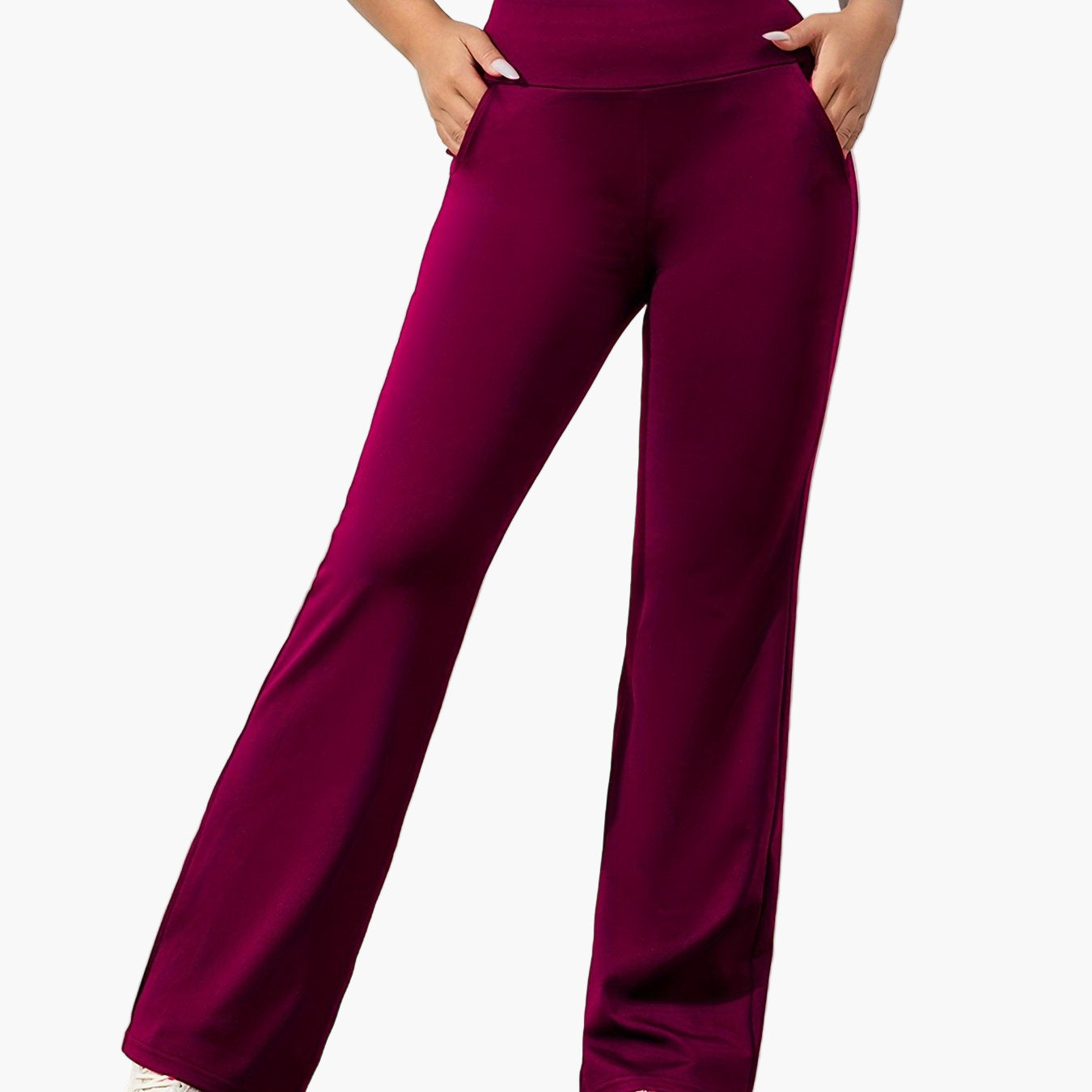 Women's Flared Yoga Lounge Pants with Pockets - Comfortable Everyday Wear