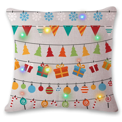 Benedict – LED Flitsende Licht Kerst Kussensloop