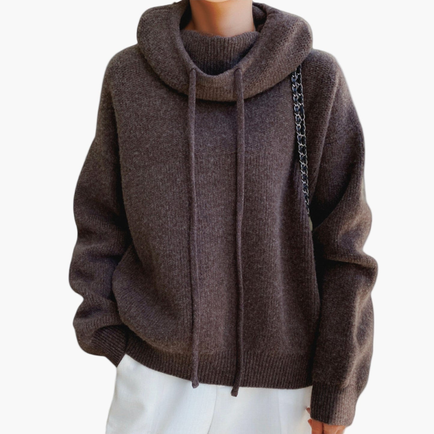 Women's Casual Knit Hoodie Pullover for Everyday Comfort and Style