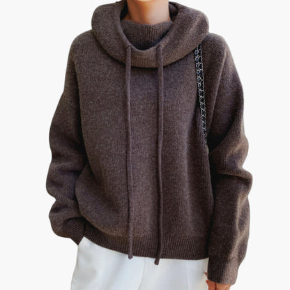 Women's Casual Knit Hoodie Pullover for Everyday Comfort and Style