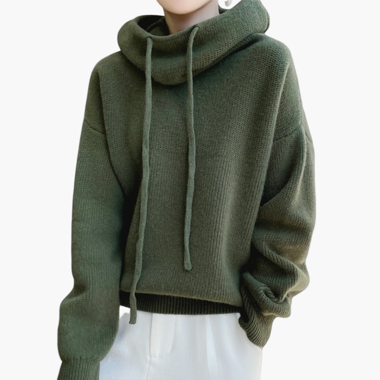Women's Casual Knit Hoodie Pullover for Everyday Comfort and Style