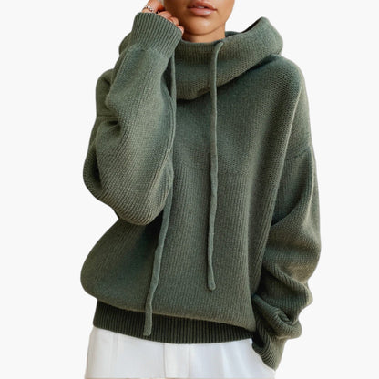 Women's Casual Knit Hoodie Pullover for Everyday Comfort and Style